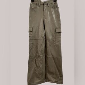 Abercrombie & Fitch Vegan Leather Cargos